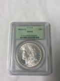 1882 Carson City silver dollar coin professionally graded MS 63