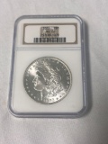 1883 silver dollar coin professionally graded MS 65