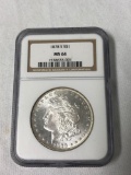 1878 S silver dollar coin professionally graded