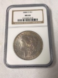 1888 O silver dollar coin MS 64