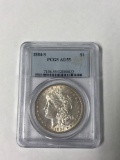 1884 S silver dollar coin AU55
