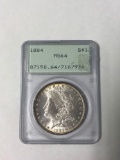 1884 silver dollar coin MS 64