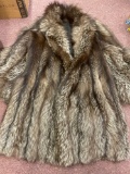 Fur coat , longaberger baskets