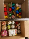 2 boxes vintage Christmas bulbs
