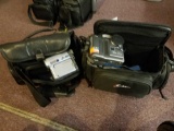 Sony Mavica and Sony handycam cameras with cases