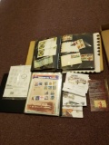 2 commemorative stamp albums, car first day issues