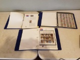 3 commemorative stamp albums