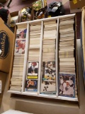 Box of assorted hockey cards