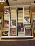 Box of '90s hockey cards
