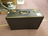 Black briefcase with key