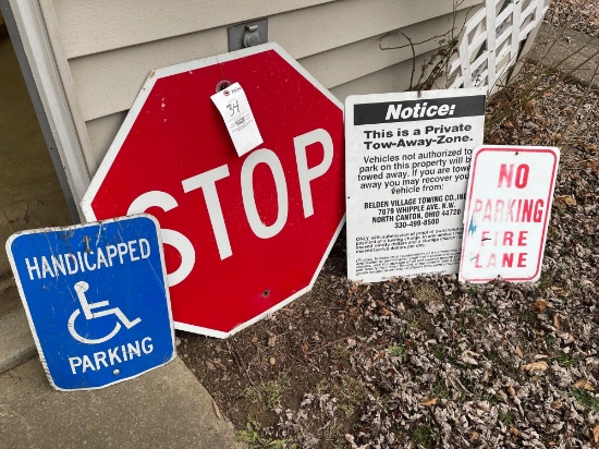 (4) Aluminum Signs