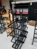 3 display racks, 64 inches tall