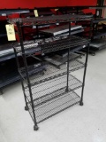 Wire frame 5 tier shelf, 36 x 57 inches