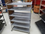 Grey, metal 6 tier shelf, 60 x 40