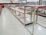 100 linear foot of commercial industrial shelving with bases