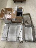 Miscellaneous safe pack, paper towel holder, stainless steel trays