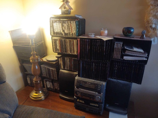 Stereo and assorted CDs