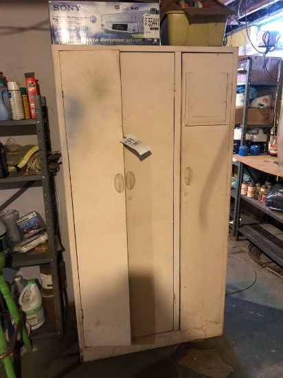 Three-door metal cabinet