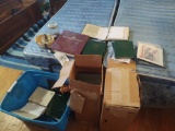 Buffalo Nickels, assorted stamp collecting books most are empty, assorted pocket change