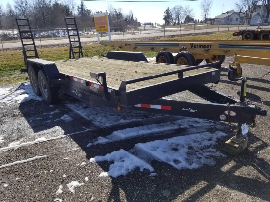 2010 Down to Earth 18 ft equipment trailer, 14K gvw, one owner, cert of origin