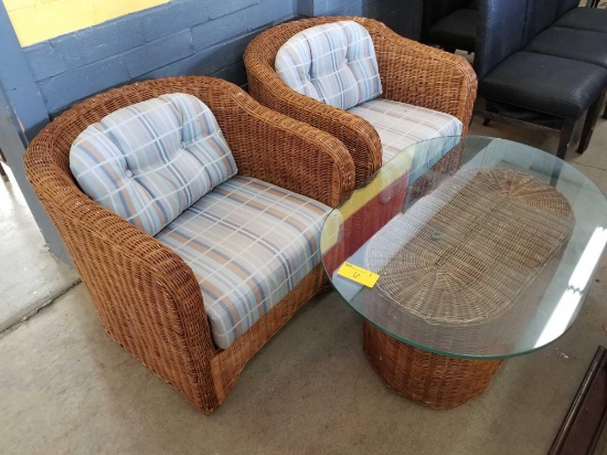 3 piece Ficks Reed patio set