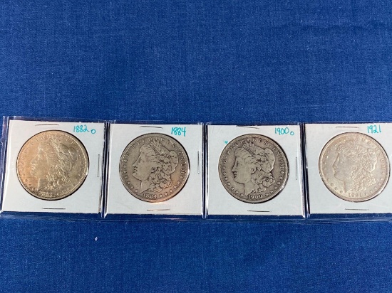 Morgan Dollars 1882o, '84, 1900o, '21