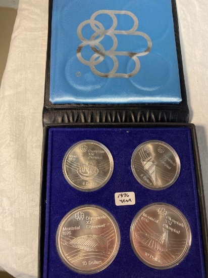 1976 Canada "Montreal 1976 Olympiad" silver coin set