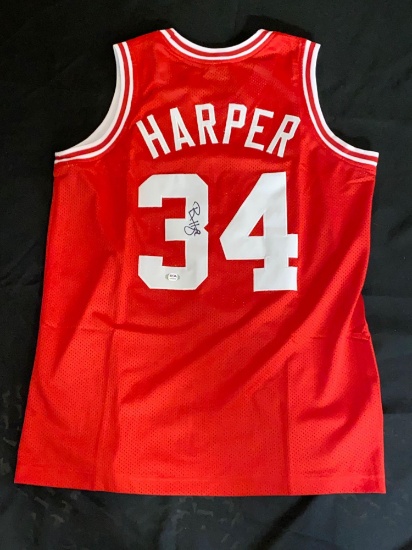 Harper signed XL jersey, PSA COA #AH84268.