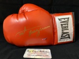 Joe Frazier signed boxing glove, Red Carpet Authentics COA #12093.