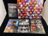 Baseball picture puzzle, (4) Movie DVDs.
