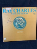 Ray Charles autographed record album, InPersonAuthentics COA #225436.