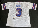Davis signed XL jersey, Forensic DNA COA #89245