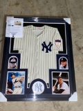 Mickey Mantle autographed jersey, has 1901-1951 Golden Anniversary patch, 36 x 42 Frame size.
