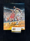 Michael Jordan signed 8 x 10 photo. Forensic DNA COA #89245.