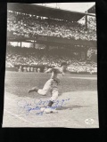 Joe DiMaggio signed 8 x 10 photo. VS COA #A11373.