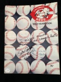 Pete Rose signed 1968 Reds yearbook. 