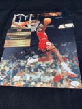 Michael Jordan signed 8 x10 photo. VS COA #A18080.