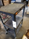 Metal TV cart