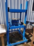 Steel press rack on casters