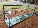 Steel walk plank with railing