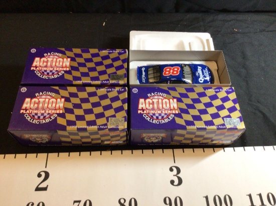 3 NASCAR Action Racing Platinum Series 1:24 Scale Diecast Stock Cars