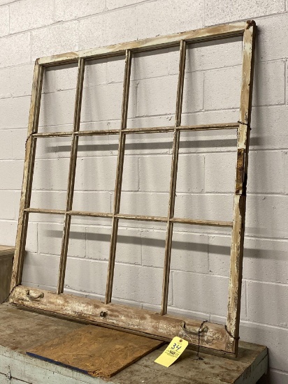 Large antique window sash