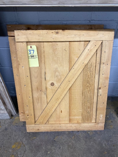 2 barn style doors, small