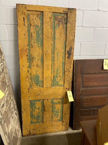 Early 4-panel wood door