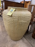 Large clay planter, 32 inches tall