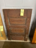 Early wood door half