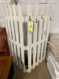 Folding fence display rack