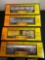 (4) Rail King Freight Cars, 0/0-27 Scale