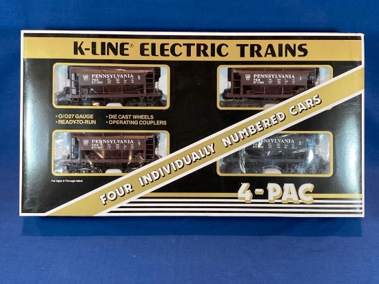 K-Line 4 pc PRR car set