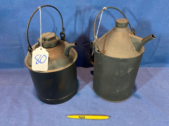 NYCS & Eagle oil cans with spouts